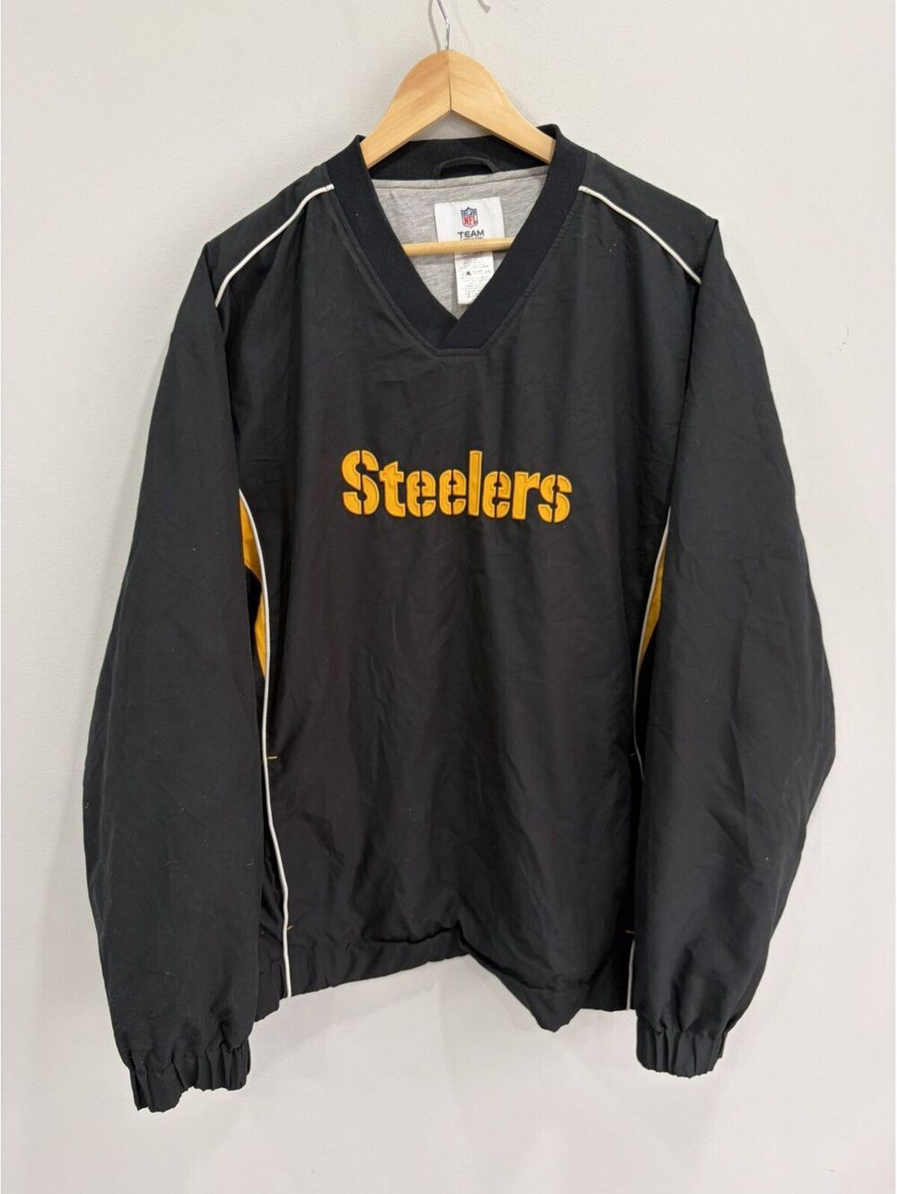 Vintage Pittsburgh Steelers Pullover Windbreaker Jacket
